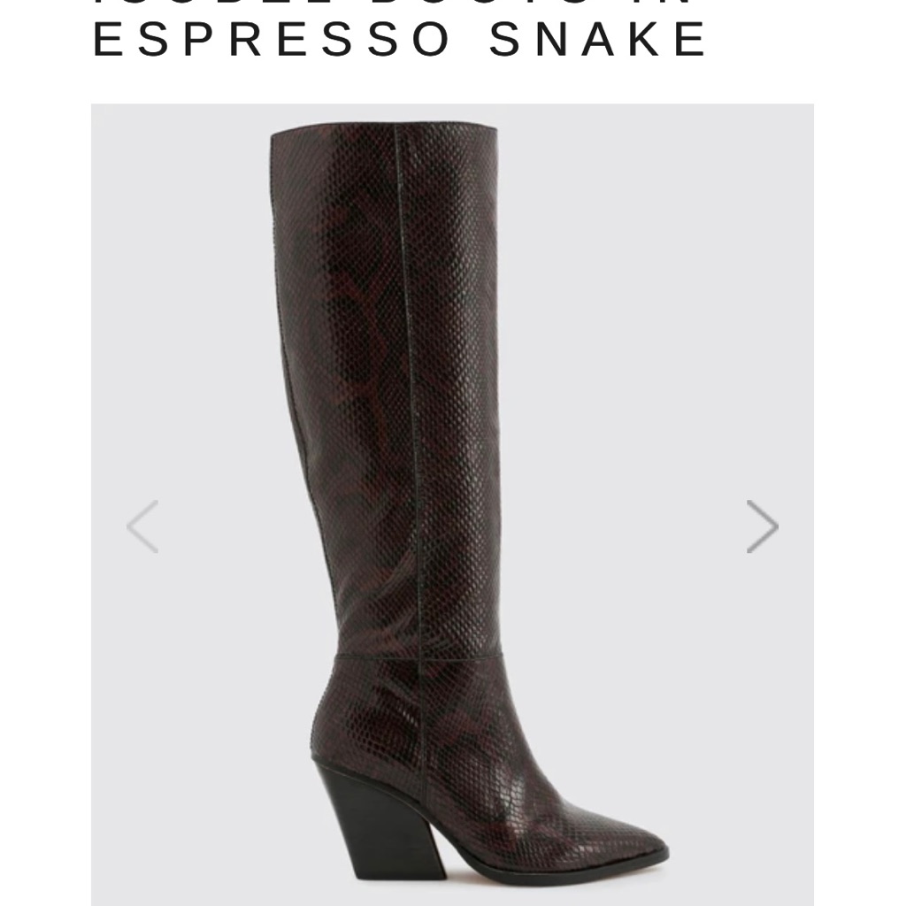 Dolce Vita Burgundy Snakeskin Knee Boots